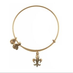 Alex and Ani Gold French Fleur De Lis Bracelet
